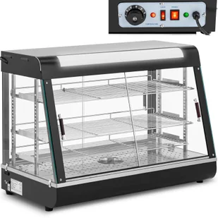 Witryna grzewcza - 150 l - 1600 W - 3 półki - Royal Catering RC-HTDLD - Szafy i witryny grzewcze - miniaturka - grafika 1