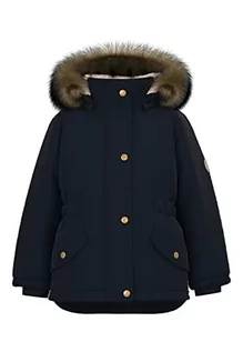Kurtki i płaszcze dla dziewczynek - NAME IT Nmfmarlin parka dziewczęca kurtka Pb, czarny, 104 cm - grafika 1