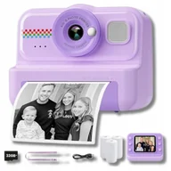 Aparaty natychmiastowe - Aparat Natychmiastowy Druku Termicznego Dla Dzieci Ala Instaks 32 Gb Fiolet - miniaturka - grafika 1