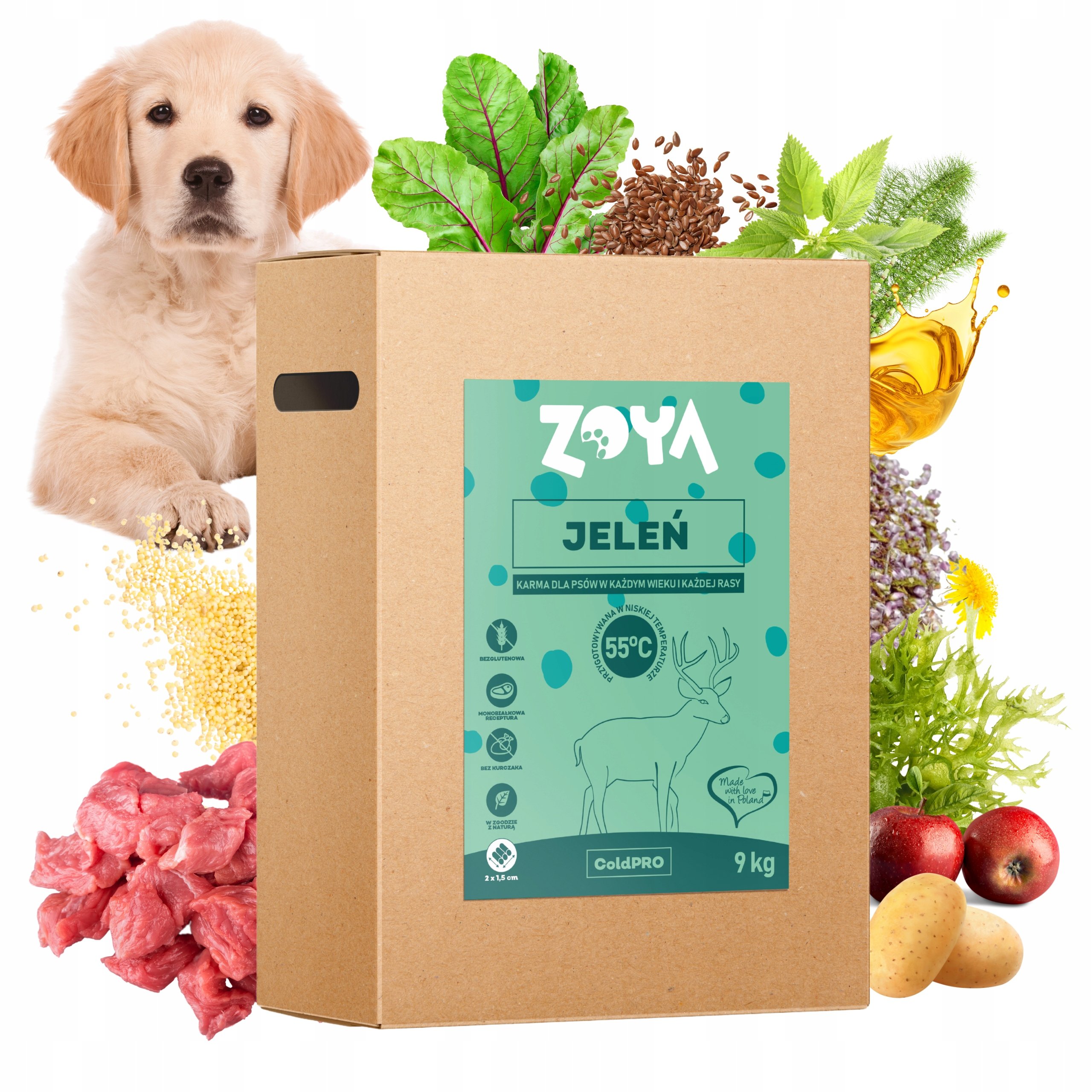Zoya Coldpro Jeleń Sucha Karma Dla Psa 9Kg
