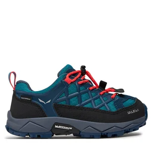 Trekkingi Salewa Jr Wildfire Wp 64009-8641 Niebieski - Buty trekkingowe dziecięce - miniaturka - grafika 1