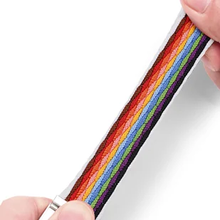 Dux Ducis Strap (Mixture II Version) pasek Apple Watch SE, 8, 7, 6, 5, 4, 3, 2, 1 (41, 40, 38 mm) pleciona opaska bransoleta pale stripes - Akcesoria do smartwatchy - miniaturka - grafika 6