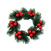 Ozdoby bożonarodzeniowe - Stroik z ostrokrzewem 7 cm - miniaturka - grafika 1