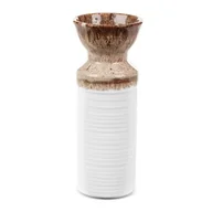 Wazony i flakony - Wazon z glinki ceramicznej ERINA 8X8X20 beżowy - miniaturka - grafika 1