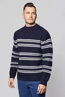 Swetry męskie - LEE HIGH NECK SEAS KNIT MĘSKI SWETER NIGHT SKY L83HLHSJ 112122362 - Lee - miniaturka - grafika 1