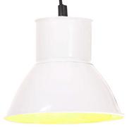 Lampy sufitowe - VidaXL Lampa wisząca, 25 W, biała, okrągła, 17 cm, E27 320574 - miniaturka - grafika 1