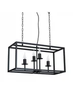 Lampy sufitowe - Luminex Lampa wisząca Cardiff 8270 lampa sufitowa 4x60W E14 czarna - miniaturka - grafika 1