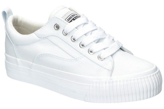 AMERICAN CLUB LH114 ORYGINALNE TENISÓWKI MODNE TRAMPKI DAMSKIE BIAŁE 39