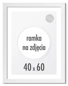 Ramki na zdjęcia - RAMKA NA ZDJĘCIA 40x60 cm ramki biała drewniana - miniaturka - grafika 1
