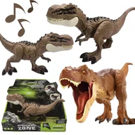 Zabawki AGD - Interaktywny Dinozaur Figurka Chodzi Rusza Się Ryczy Świecące Oczy Led - miniaturka - grafika 1