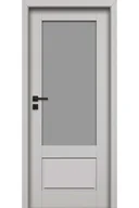 Drzwi wewnętrzne - Pol-Skone Dzwi Wewnętrzne Z Szybą Egro W05 Platino - miniaturka - grafika 1