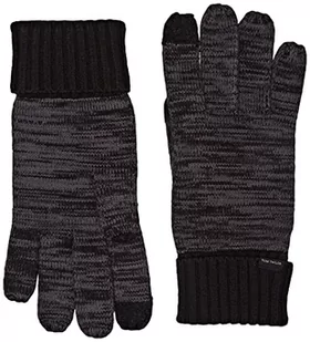TOM TAILOR Męskie Rękawiczki 1027566, 20656 - Grey Black Mouliné, L/XL - Rękawiczki - miniaturka - grafika 1