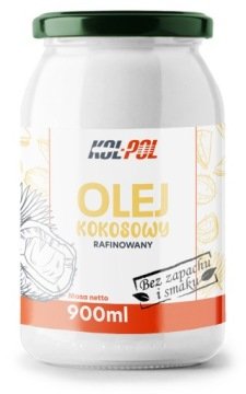 Olej Kokosowy Rafinowany 900ml Bezzapachowy