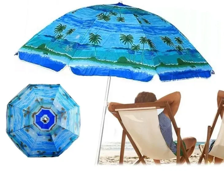 Parasol Ogrodowy Plażowy Składany Na Plażę Przeciwsłoneczny Xxl
