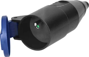 Orno Gniazdo warsztatowe z klapką, 2P+Z , czarne, 12 szt - Gniazdka elektryczne - miniaturka - grafika 1