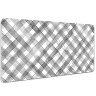 Podkładki na biurko - Ochronna podkładka na biurko Szara krata 100x50 cm, Dywanomat - miniaturka - grafika 1