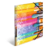 Teczki i skoroszyty - Teczka A3 z gumkami, Pędzle - miniaturka - grafika 1