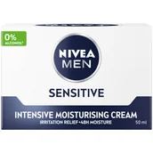 Kosmetyki do pielęgnacji twarzy męskie - Nivea Men Sensitive łagodzący krem nawilżający 50ml - miniaturka - grafika 1
