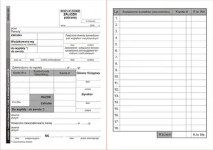Staples Druk akcydensowy rozliczenie zaliczki A6 80 kartek DR0029 - Druki akcydensowe - miniaturka - grafika 2