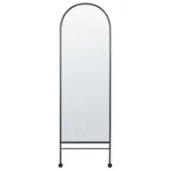 Lustra - Metalowe lustro ścienne 45 x 145 cm czarne JARNAGES Lumarko! - miniaturka - grafika 1