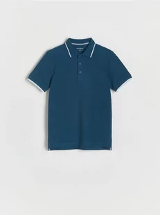 Reserved - T-shirt polo - granatowy - Koszulki dla chłopców - miniaturka - grafika 1