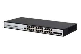 EXTRALINK CHIRON PRO 24 GE PORTS POE 802.3AF/AT MANAGED SWITCH, POWER 370W, 4X 10GE/GE SFP+ - Akcesoria do monitoringu - miniaturka - grafika 2