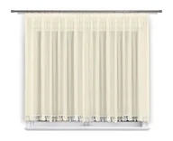 Firany - FIRANA GOTOWA 400X160,PROSTA,WOAL ECRU,GIPIURS 8CM - miniaturka - grafika 1