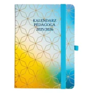 Kalendarze - Kalendarz pedagoga 2025/26 B6 tyg Salsa tęczowy - miniaturka - grafika 1