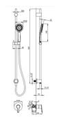 Zestawy prysznicowe - Deante Zestaw prysznicowy podtynkowy chrom Arnika NAC_09TP - miniaturka - grafika 1
