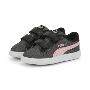 Buty sportowe dziewczęce Puma Smash V2 Glitz Glam V INF czarne 36738030-22 - Moda i Uroda OUTLET - miniaturka - grafika 1