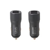 Ładowarki samochodowe - Remax Retour Series RCC221 ładowarka samochodowa 2x USB QC3.0 Quick Charge 3.0 2.4A 30W szary - miniaturka - grafika 1