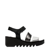 Sandały damskie - Sandały damskie Fly London BEXY 575 skórzane multikolor P501575004 - miniaturka - grafika 1