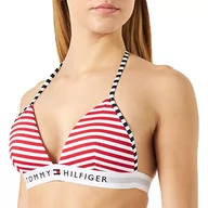 Biustonosze - Tommy Hilfiger Damskie trójkątne biustonosze z pianki z nadrukiem, oryginalny pasek, XL, Th oryginalny pasek, XL - miniaturka - grafika 1