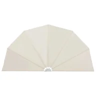 Markizy - vidaXL Składana markiza ogrodowa, 160 cm, kremowa - miniaturka - grafika 1