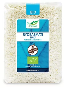 Bio Planet SERIA NIEBIESKA RYŻ BASMATI BIAŁY BIO 1 kg - - Ryż - miniaturka - grafika 1