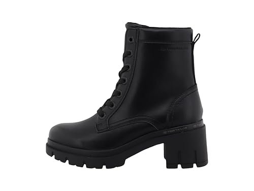 Tom Tailor Damskie 6390410009 Modne kozaki, czarne, 38 EU, czarny, 38 EU
