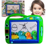 Tablice dla dzieci - Clementoni Dinozaury Znikopis Tablica do Rysowania Magnetyczna Clementoni 4+ - miniaturka - grafika 1