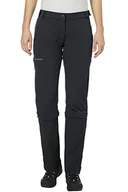 Spodnie damskie - Vaude spodnie damskie Farley Stretch Capri T-Zip II, czarny 045770106480 - miniaturka - grafika 1