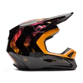 Kaski motocyklowe - Kask Cross FOX V1 Kairos MandarynkowyXL - miniaturka - grafika 1