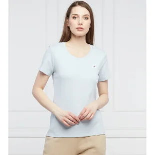 Tommy Hilfiger T-shirt | Slim Fit - Koszulki i topy damskie - miniaturka - grafika 1
