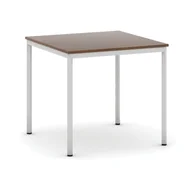 Stoły - B2B Partner Stół do jadalni 800 x 800 mm, blat orzech, nogi jasnoszare 555678 - miniaturka - grafika 1