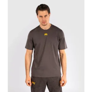 UFC Venum T-Shirt Koszulka Krótki Rękaw Fusion Fight Week Solid Brown - Koszulki sportowe męskie - miniaturka - grafika 1