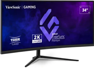 Viewsonic VX3418C-2K 34" UltraWide Quad HD Czarny - Monitory - miniaturka - grafika 1