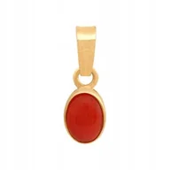 Wisiorki - Złota Przywieszka Koral 585 0.80 g Rodium - miniaturka - grafika 1