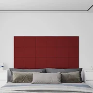 Dekoracje domu - Panele ścienne, 12 szt, kolor wina, 60x30 cm, tkanina, 2,16 m² - miniaturka - grafika 1