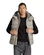 Garnitury - G-STAR RAW G-Whistler męska kamizelka z kapturem, Szary (elephant skin D20101-D199-G106), XL - miniaturka - grafika 1