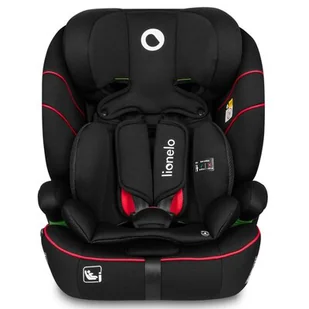 Lionelo,  Fotelik LEVI I-SIZE (od 80 do 150 cm), SPORTY BLACK, Czarny - Foteliki samochodowe - miniaturka - grafika 1
