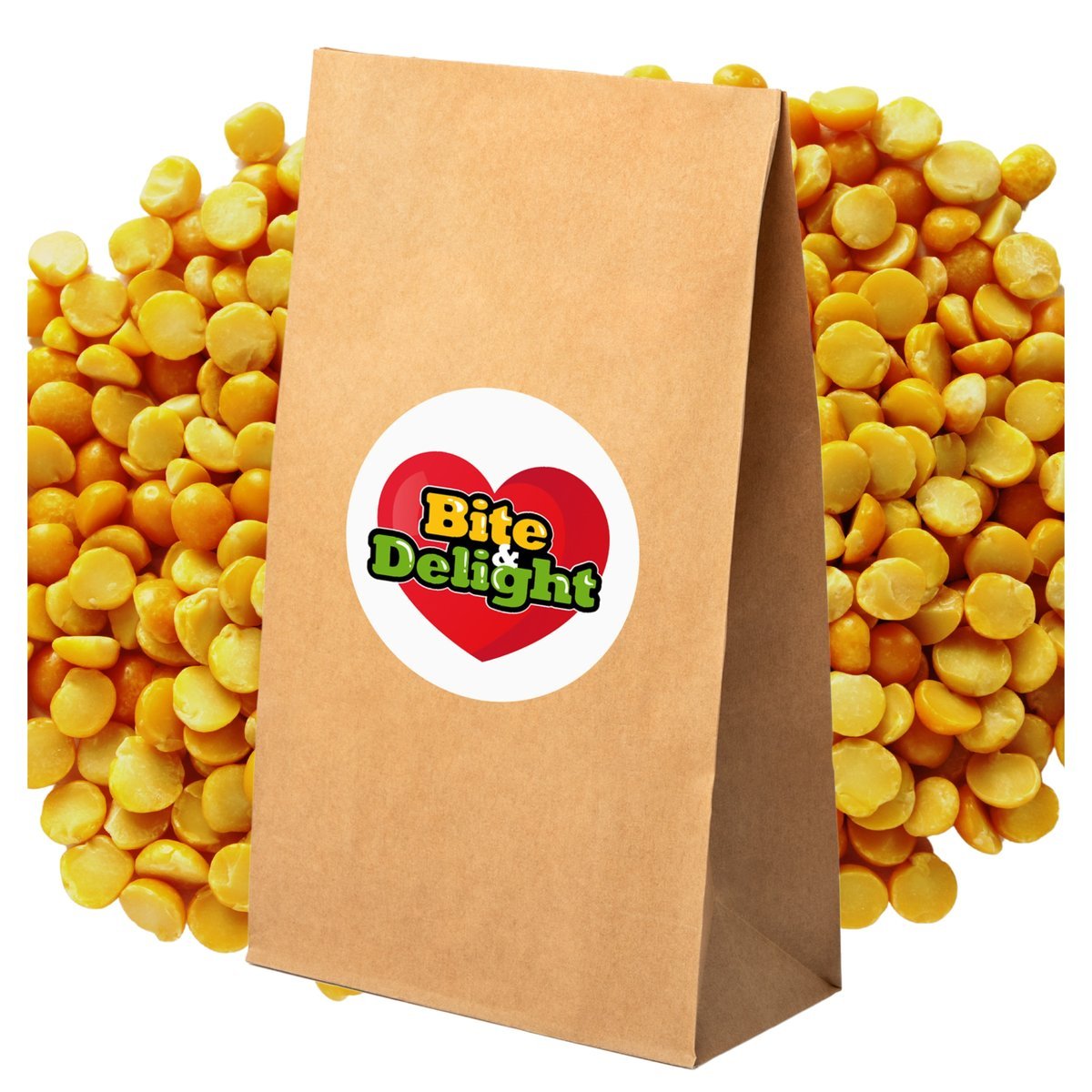 Groch żółty ŁUSKANY połówki 1kg Pisum Sativum rośliny strączkowe