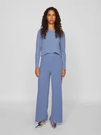 Spodnie damskie - Vila Spodnie w kolorze niebieskim - miniaturka - grafika 1