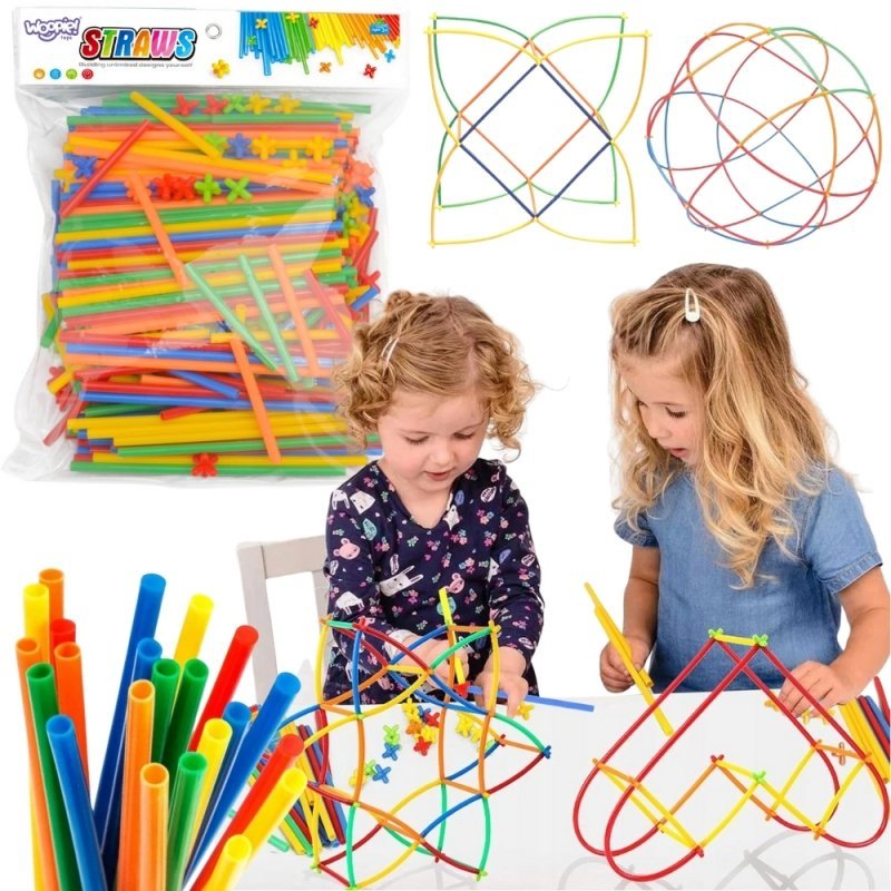 ZESTAW KLOCKI KONSTRUKCYJNE KOLOROWE DLA DZIECI